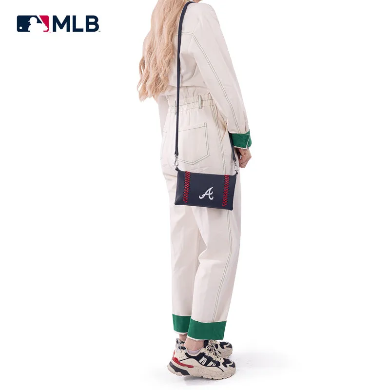 MLB Atlanta Braves Leather Crossbody Purse