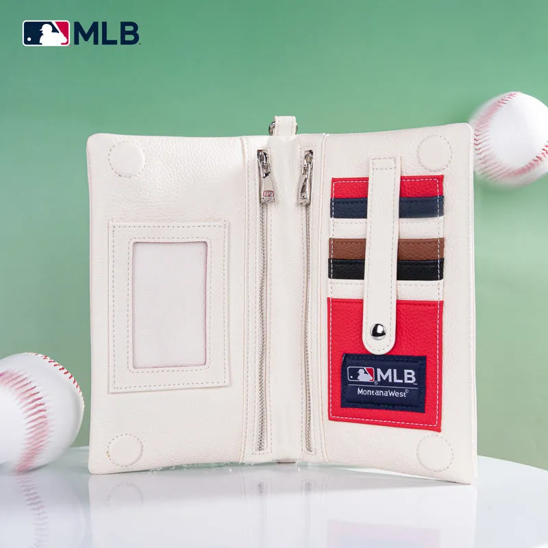 MLB Atlanta Braves Leather Crossbody Purse