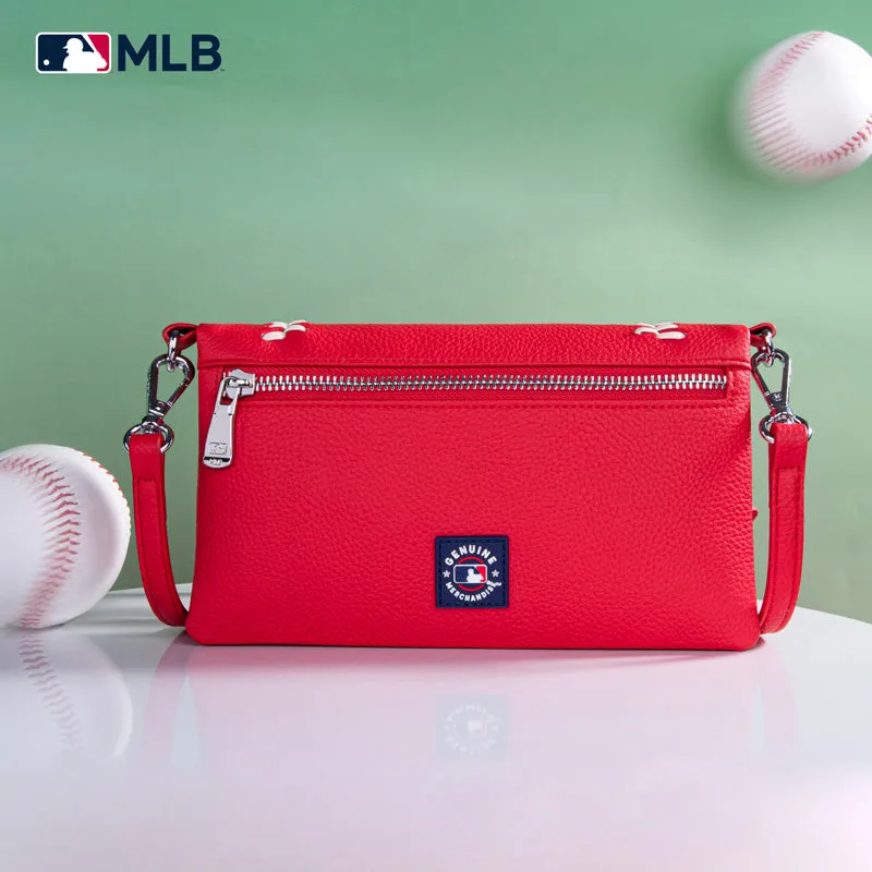 MLB Atlanta Braves Leather Crossbody Purse