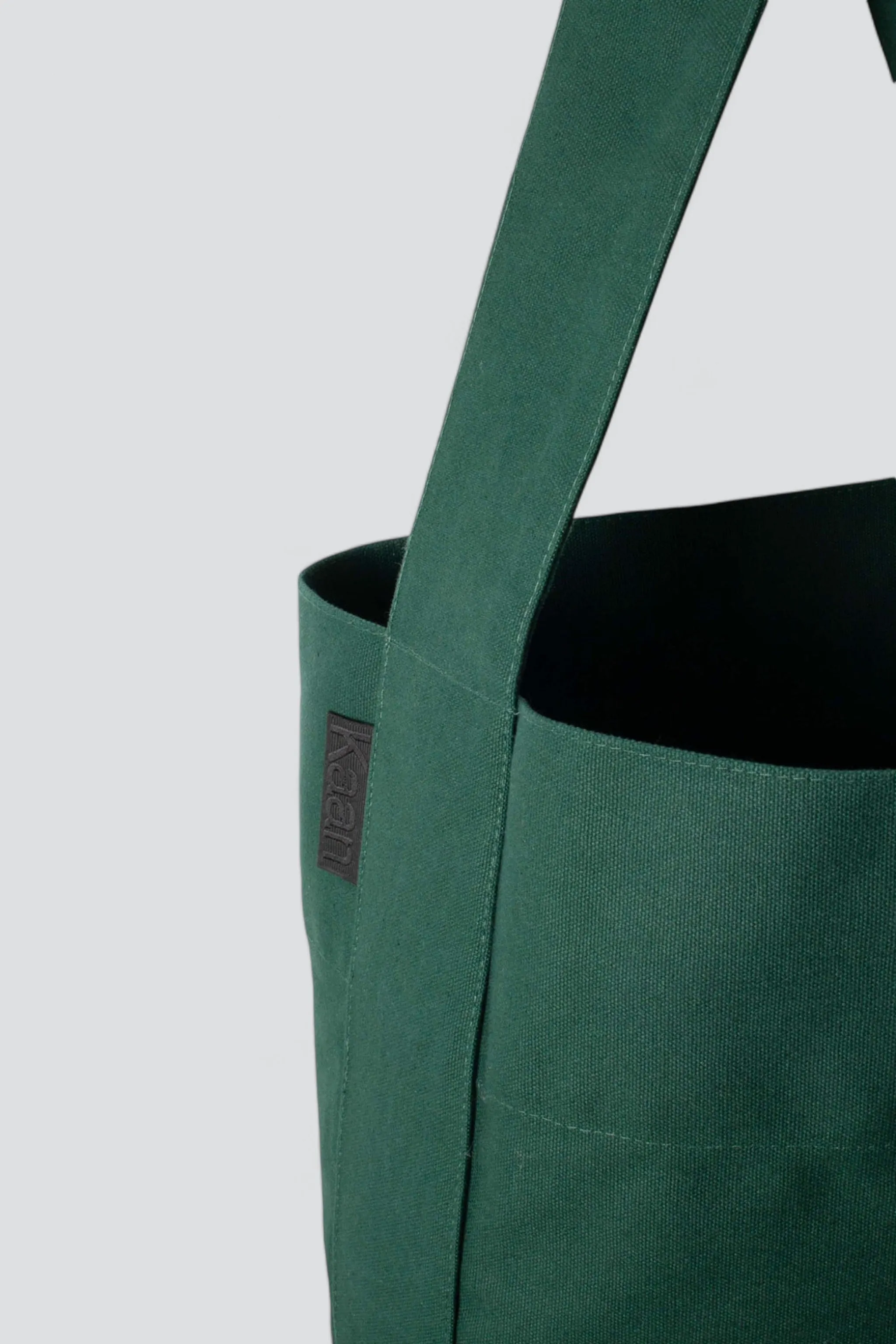 Moss Water Repellant Cotton Midi Bucket Tote