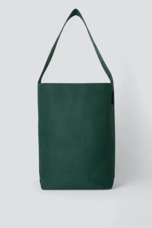 Moss Water Repellant Cotton Midi Bucket Tote