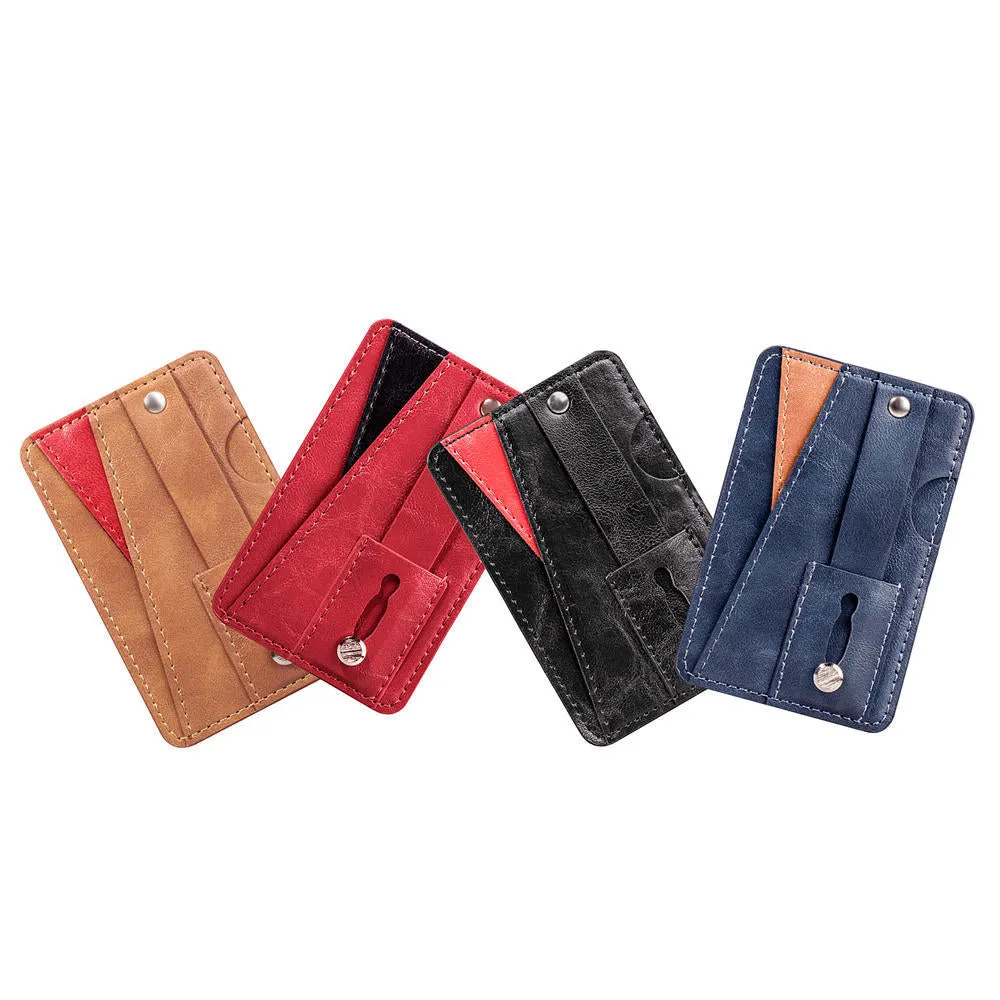 multi-functional phone card clip leather