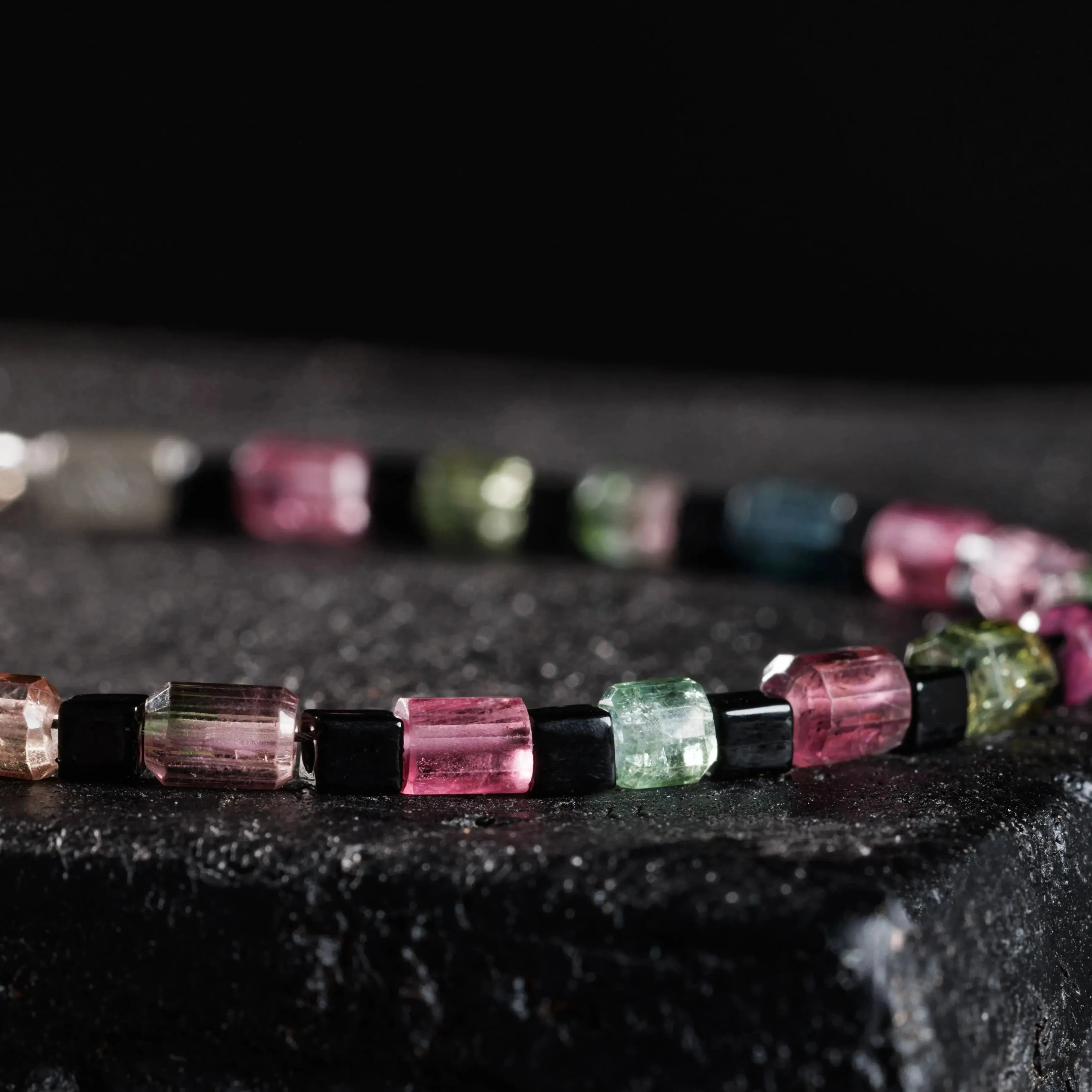 Multicolor Tourmaline Bracelet V (4mm)