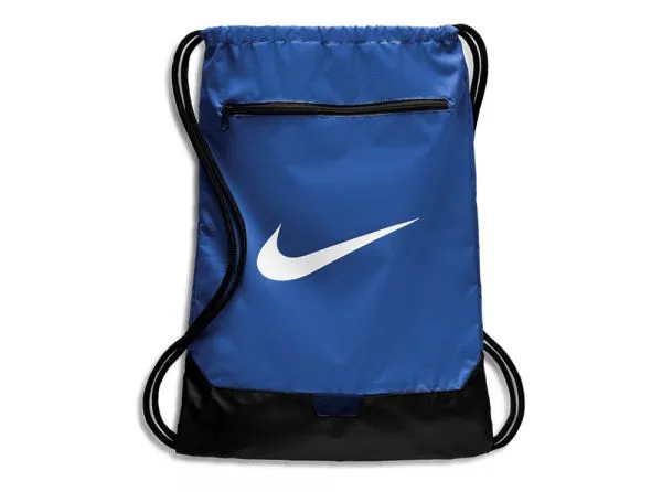 NIKE BRASILA GYM BAG - BLACK, GREY AND BLUE