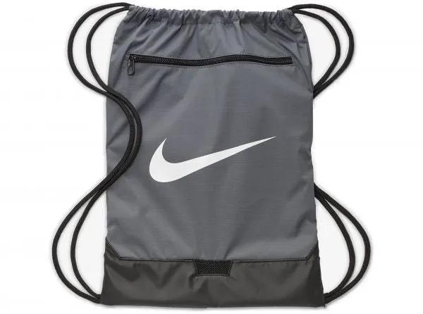 NIKE BRASILA GYM BAG - BLACK, GREY AND BLUE