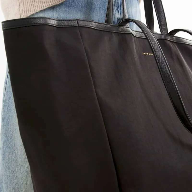 Nylon Luxe Oversized Tote