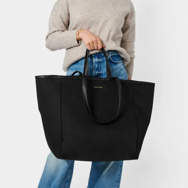 Nylon Luxe Oversized Tote