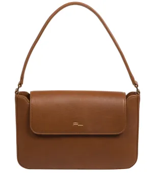 'Olivia' Chestnut Nappa Leather Evening Bag