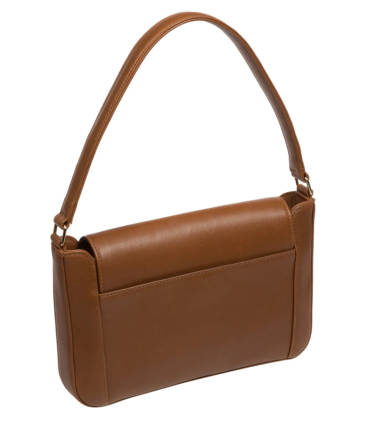 'Olivia' Chestnut Nappa Leather Evening Bag