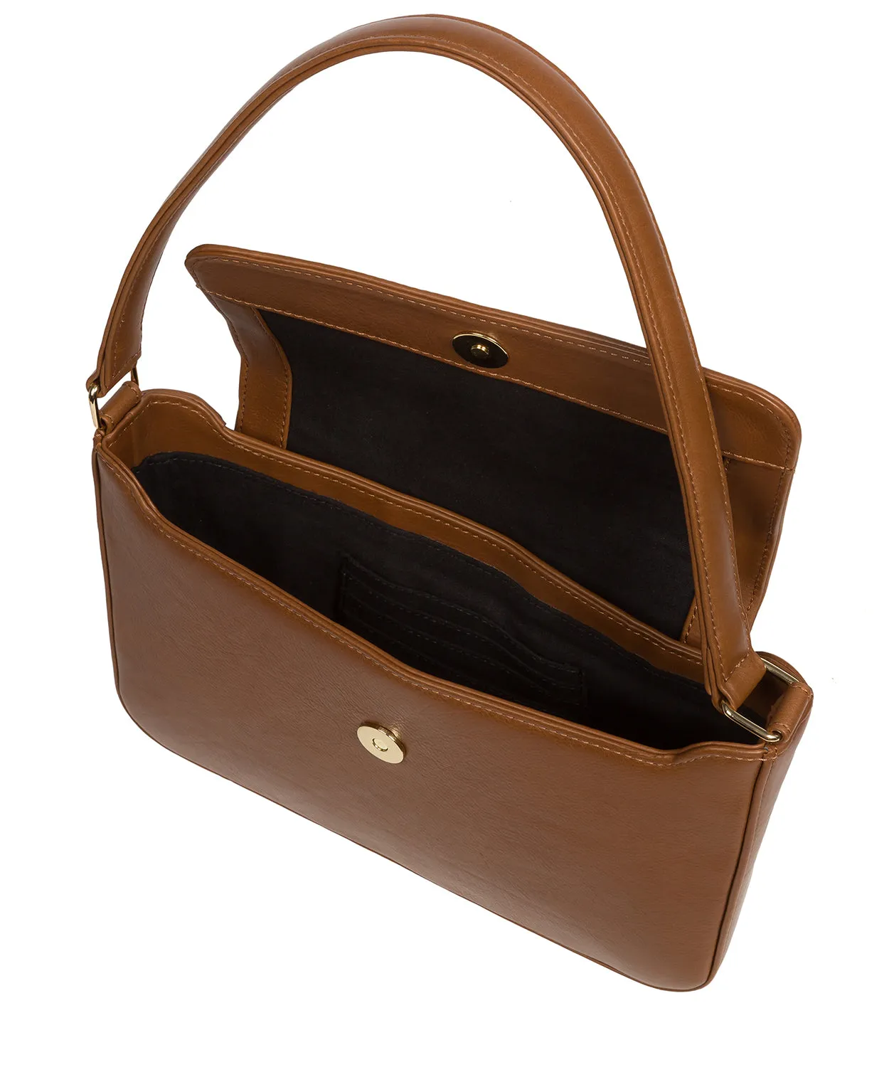 'Olivia' Chestnut Nappa Leather Evening Bag