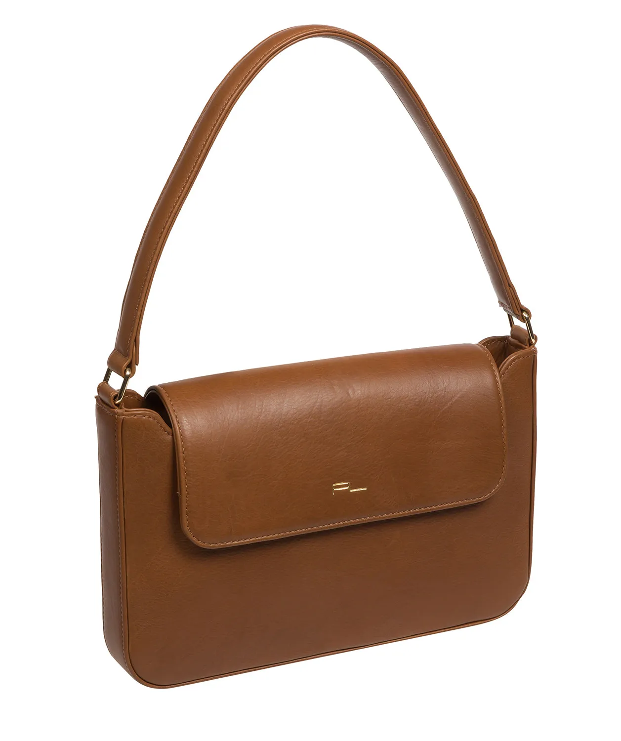 'Olivia' Chestnut Nappa Leather Evening Bag