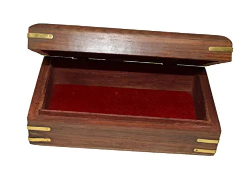 OM SHRI OM Rosewood Keepsake Beautiful Ladies Box Jewelry Organizer Handcrafted Product