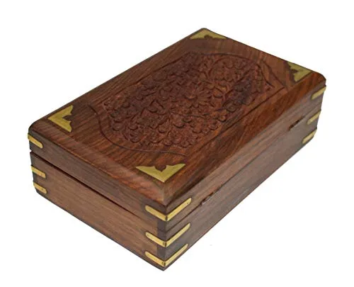 OM SHRI OM Rosewood Keepsake Beautiful Ladies Box Jewelry Organizer Handcrafted Product