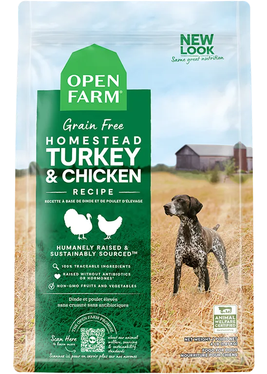 Open Farm Homestead Turkey & Chicken Grain-Free Dry Dog Food