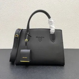 PD255 Prada Monochrome Saffiano Bag / 13x9.5x5.9inch