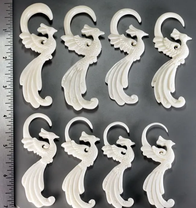 PEACOCK BONE Organic Wholesale Body Jewelry 1.5mm - 8mm - Price Per 1