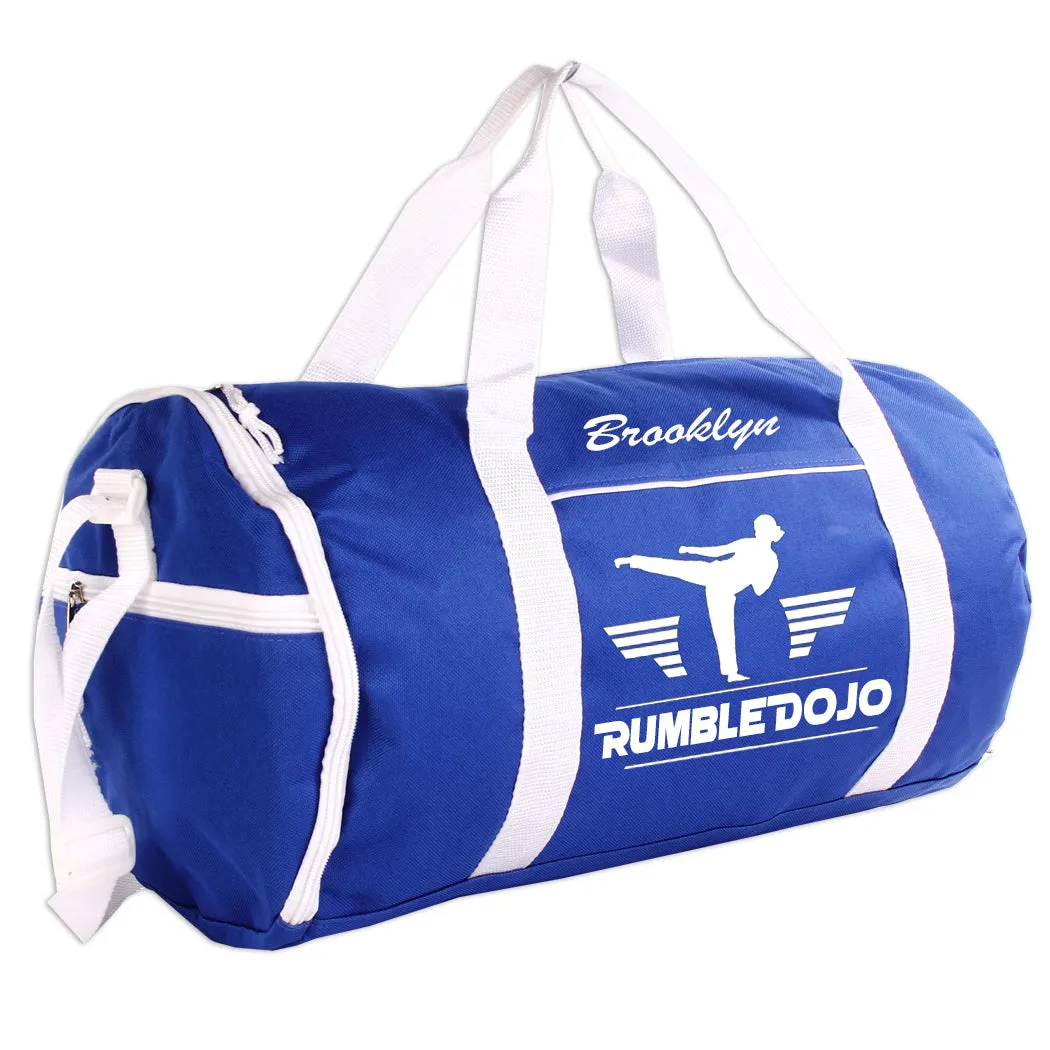 Personalized Sport/Gym Roll Duffel Bag - Martial Arts Female (Available in 4 Colors)