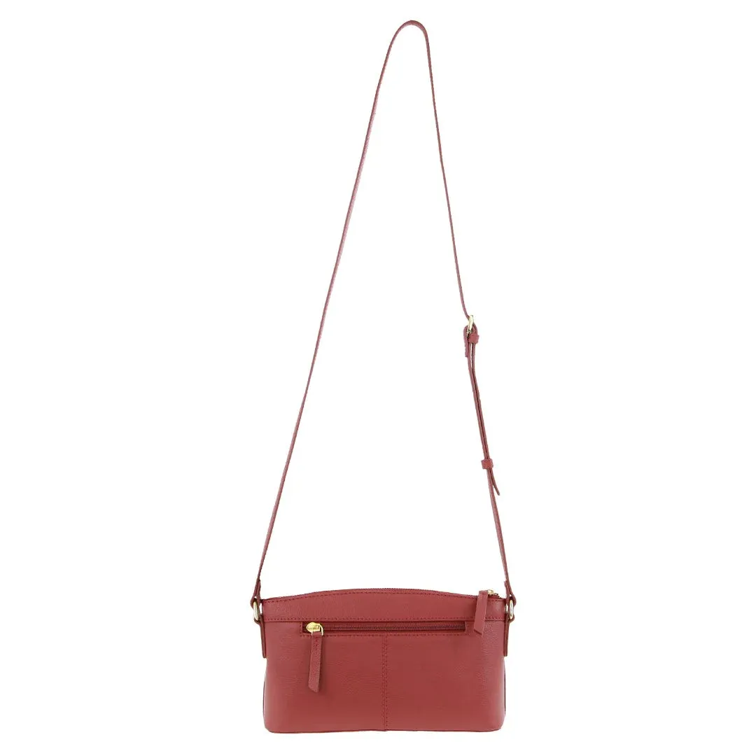 Pierre Cardin Leather Ladies Cross Body Bag - Rose