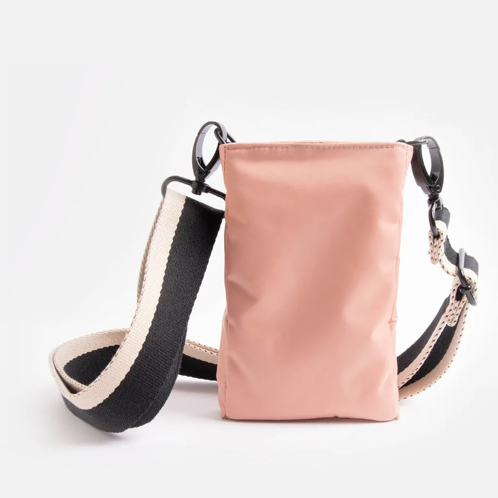 Pink Casual Padded Phone Pouch Bag