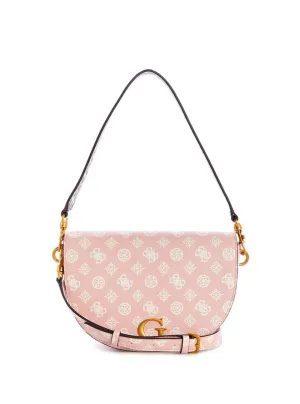 Pink Danna Logo Saddle Bag