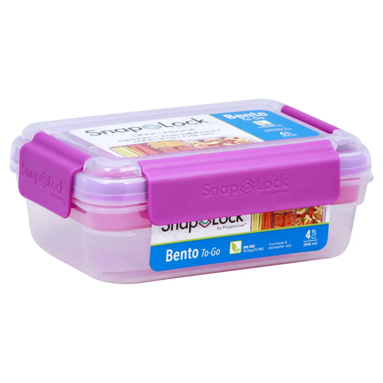 Progressive SnapLock Bento Snap & Go 2pc Divided Bento Box