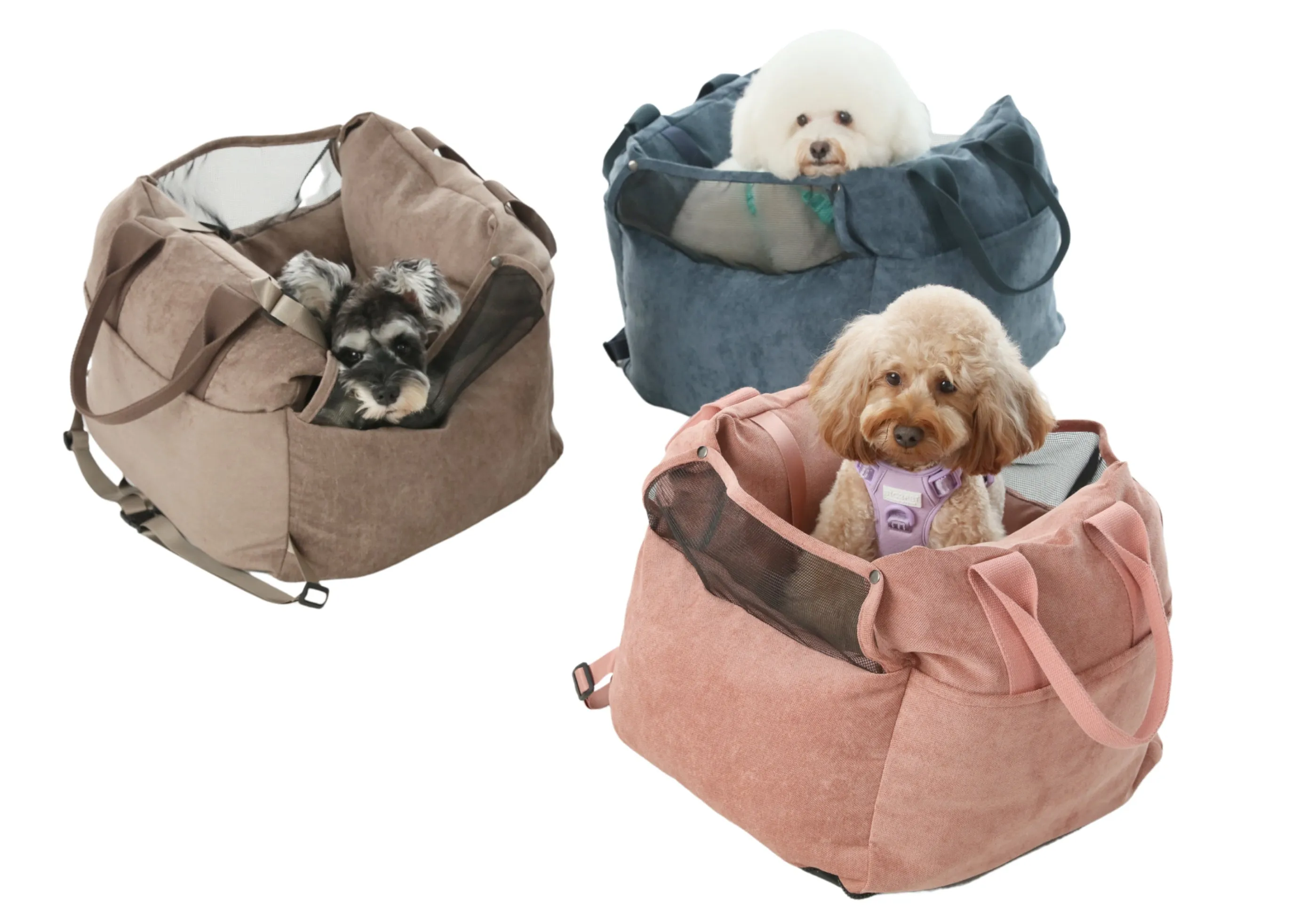 Puff Guard Dog Car Seat - Camel