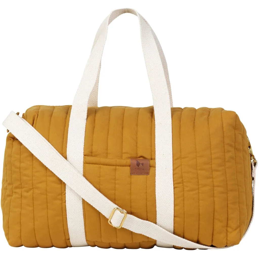 Quilted gym bag - Ochre