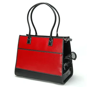 Red & Black Leather Carrier