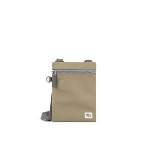 ROKA CHELSEA TAUPE  RECYCLED NYLON SMALL CROSS BODY BAG