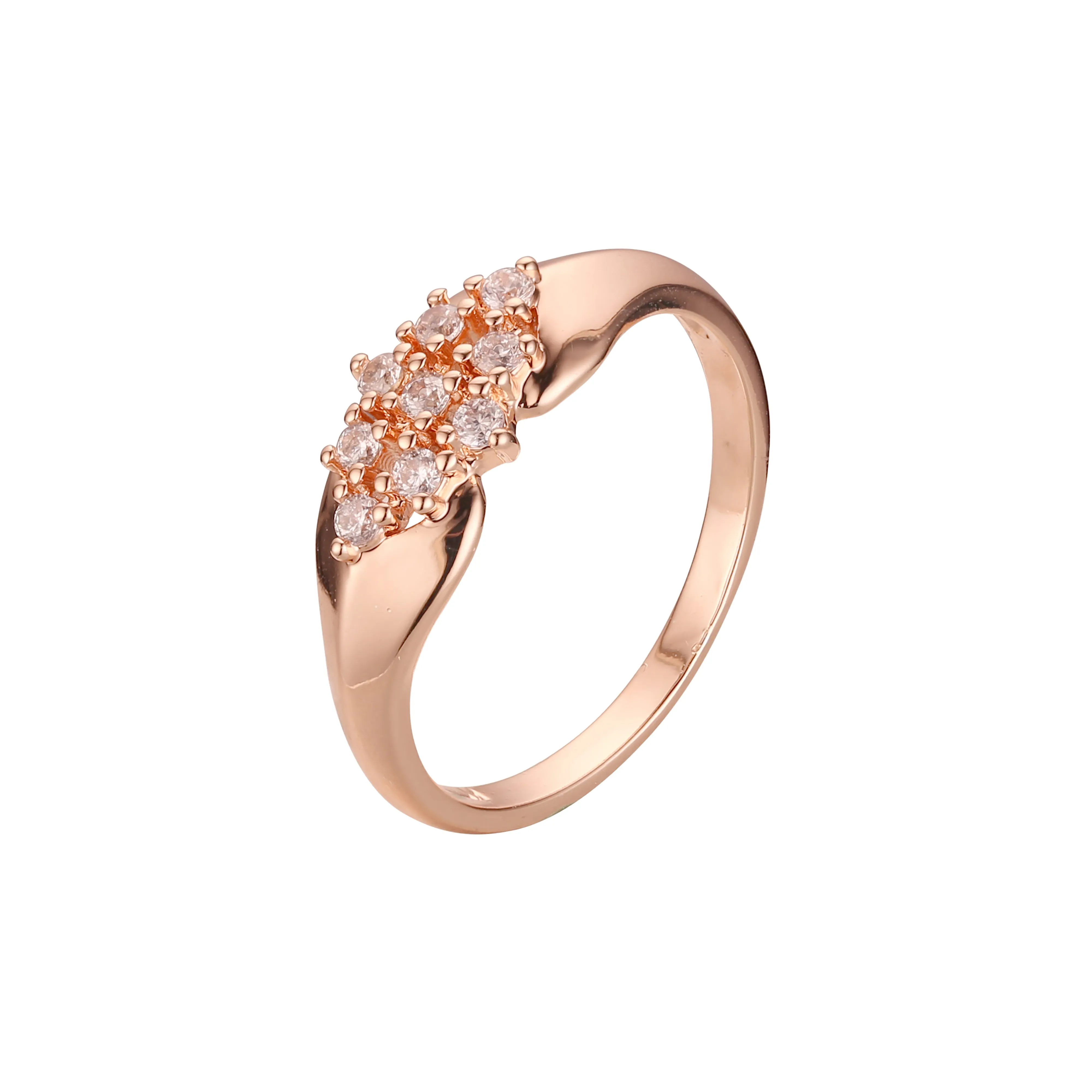 Rose Gold luxurious cluster rings