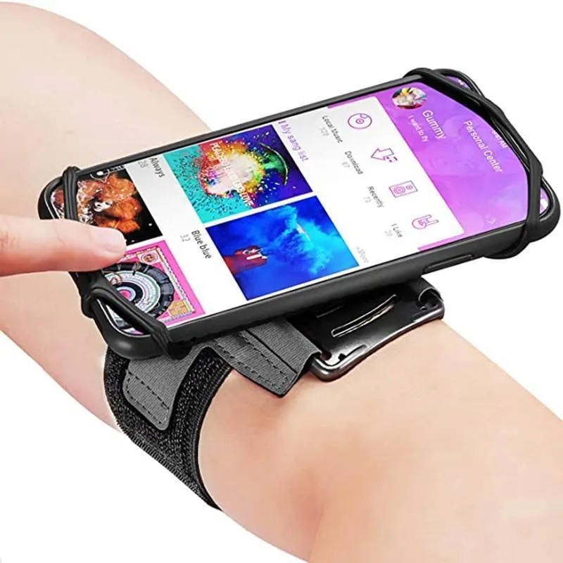 Rotatable mobile phone arm bag