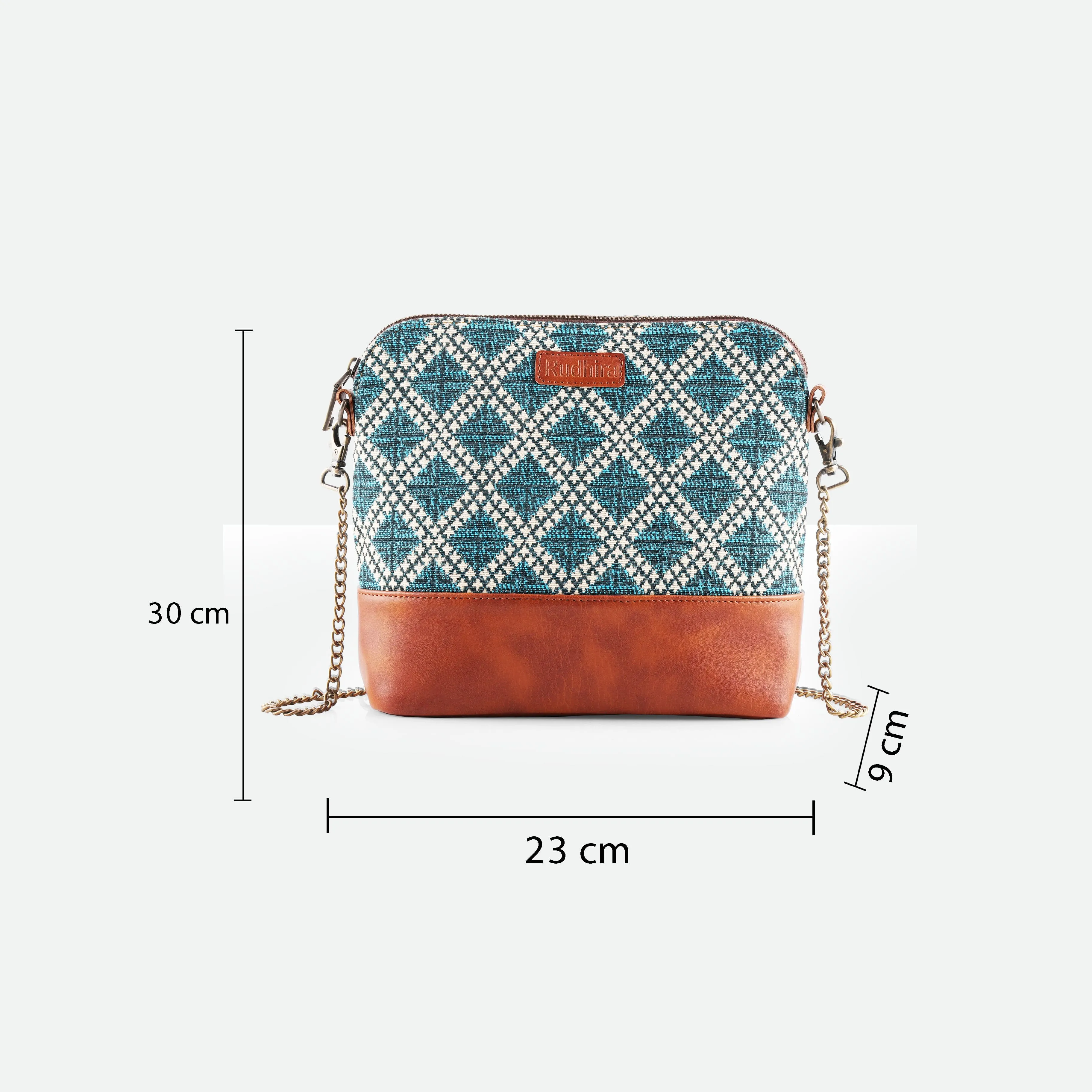 Rudhira Lattice Print Cross body/Sling bag