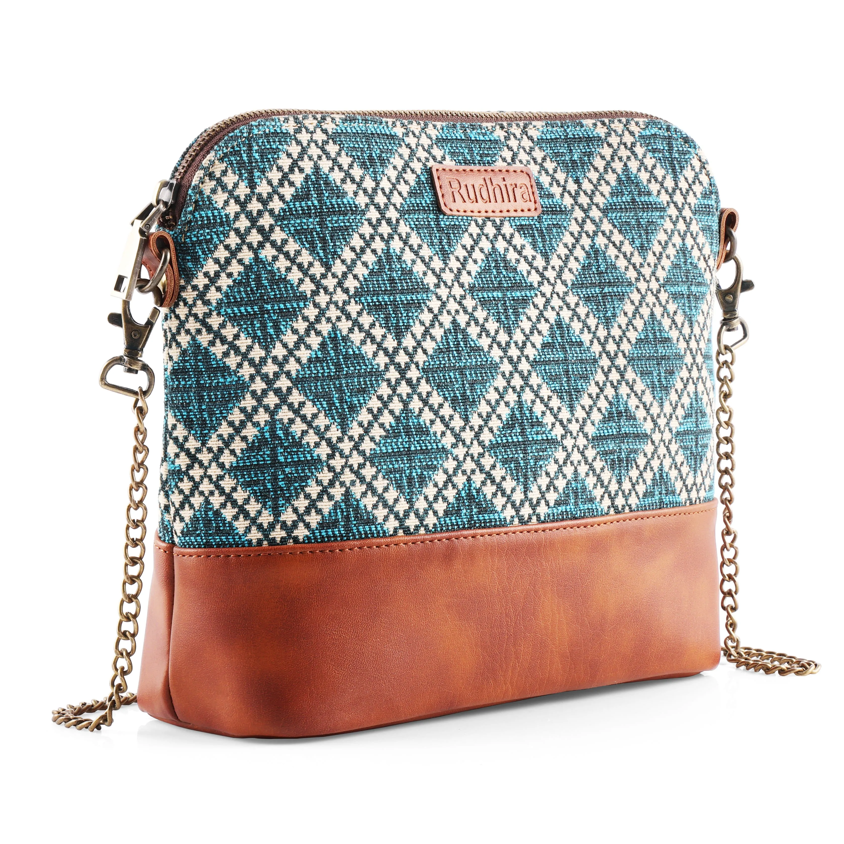 Rudhira Lattice Print Cross body/Sling bag