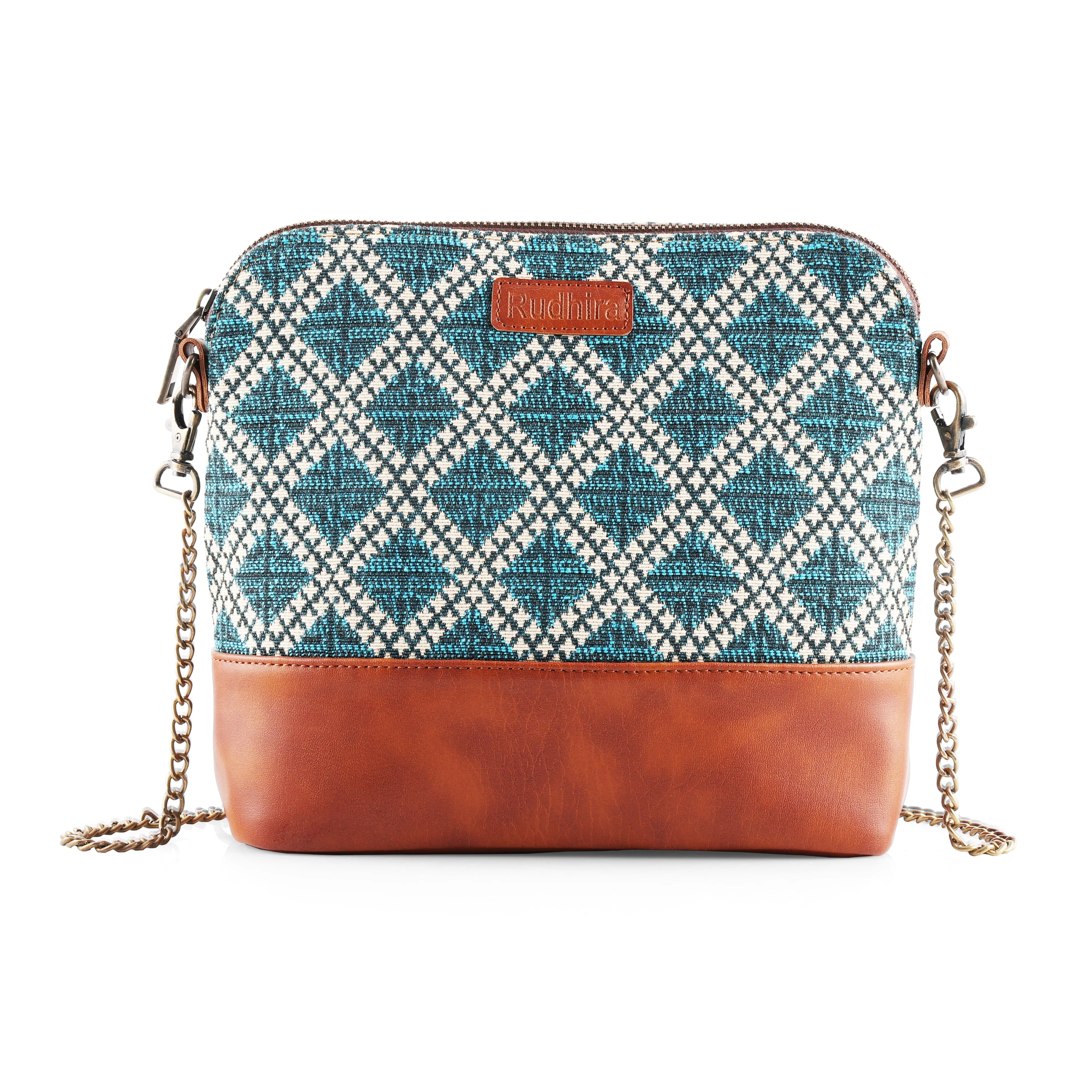 Rudhira Lattice Print Cross body/Sling bag