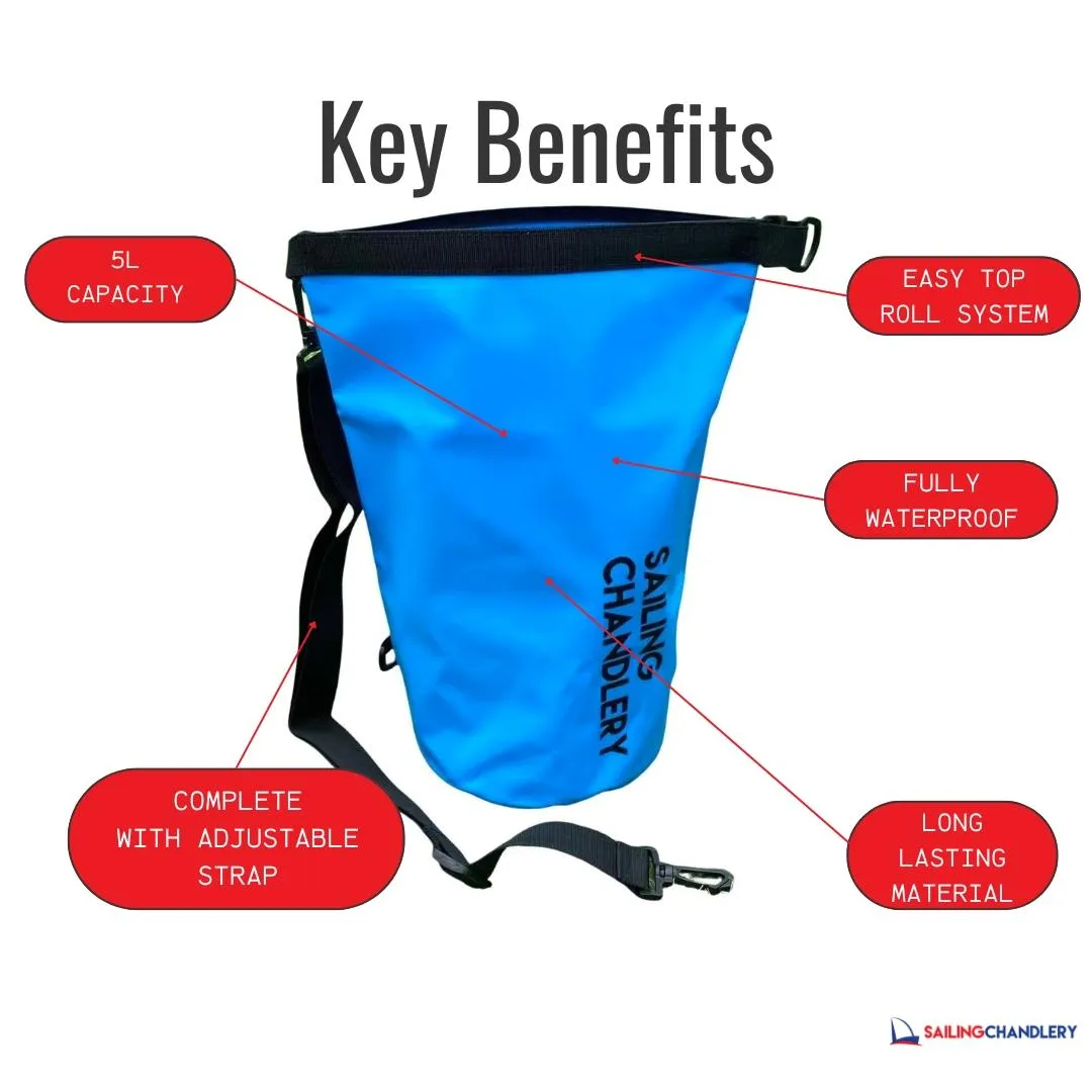 Sailing Chandlery 5L Dry Bag - Blue