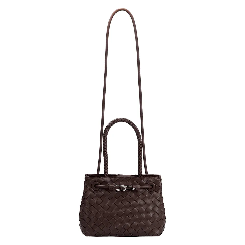 Selma Espresso Recycled Vegan Top Handle Bag