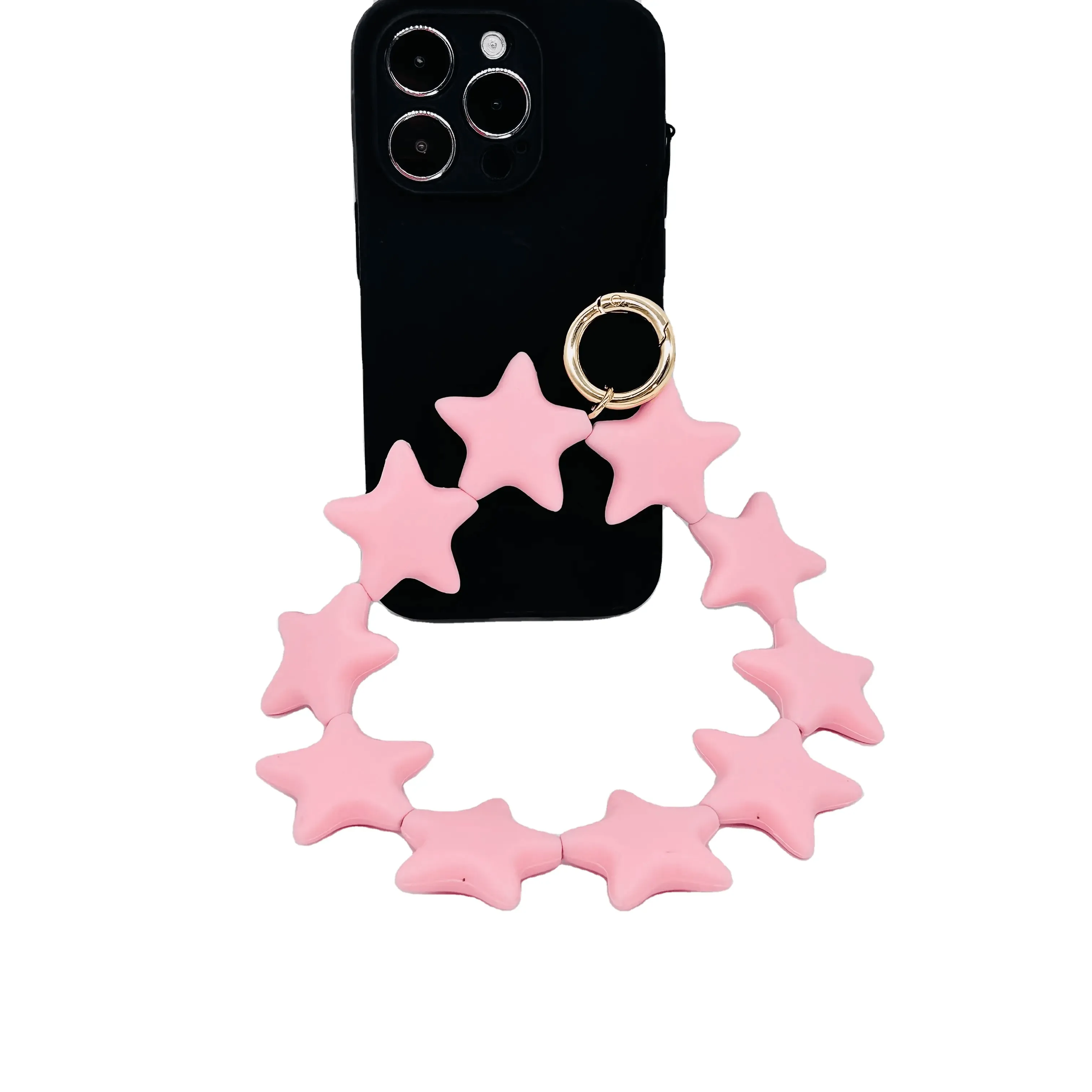 Silicone Star Beads Phone Chain Strap