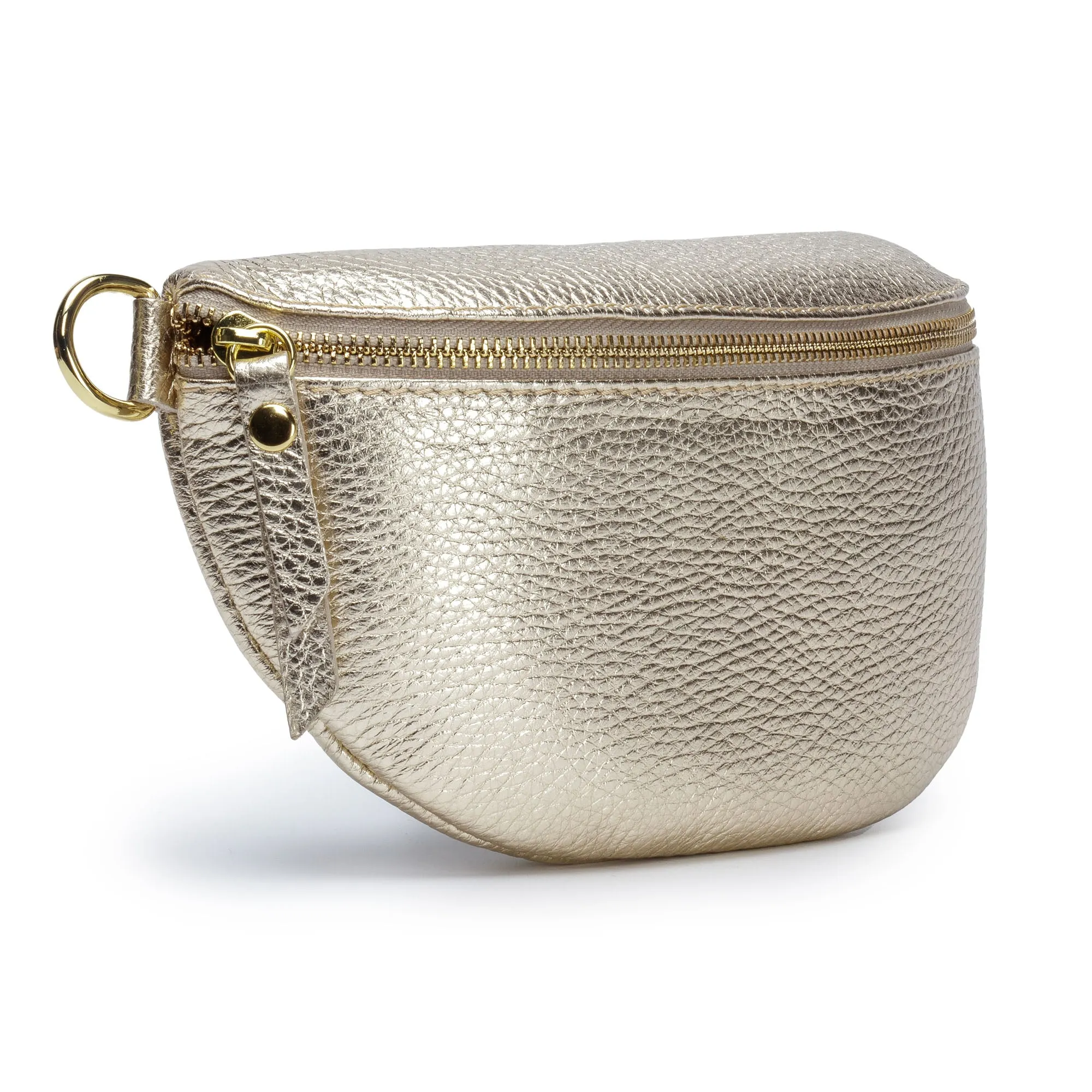 Sling Bag - Gold with Gold Chevron Strap