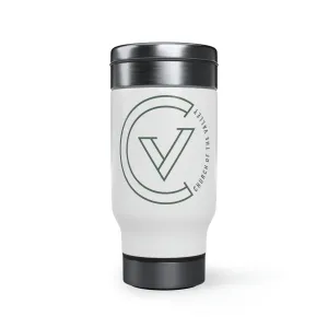 Stainless Steel Travel Mug with Handle, 14oz