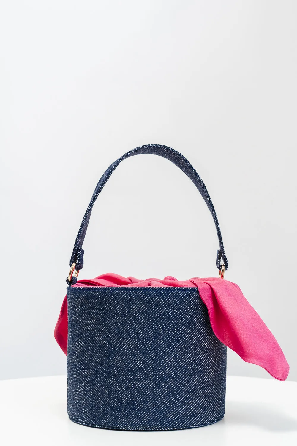 The Blue-Pink Bucket Bag