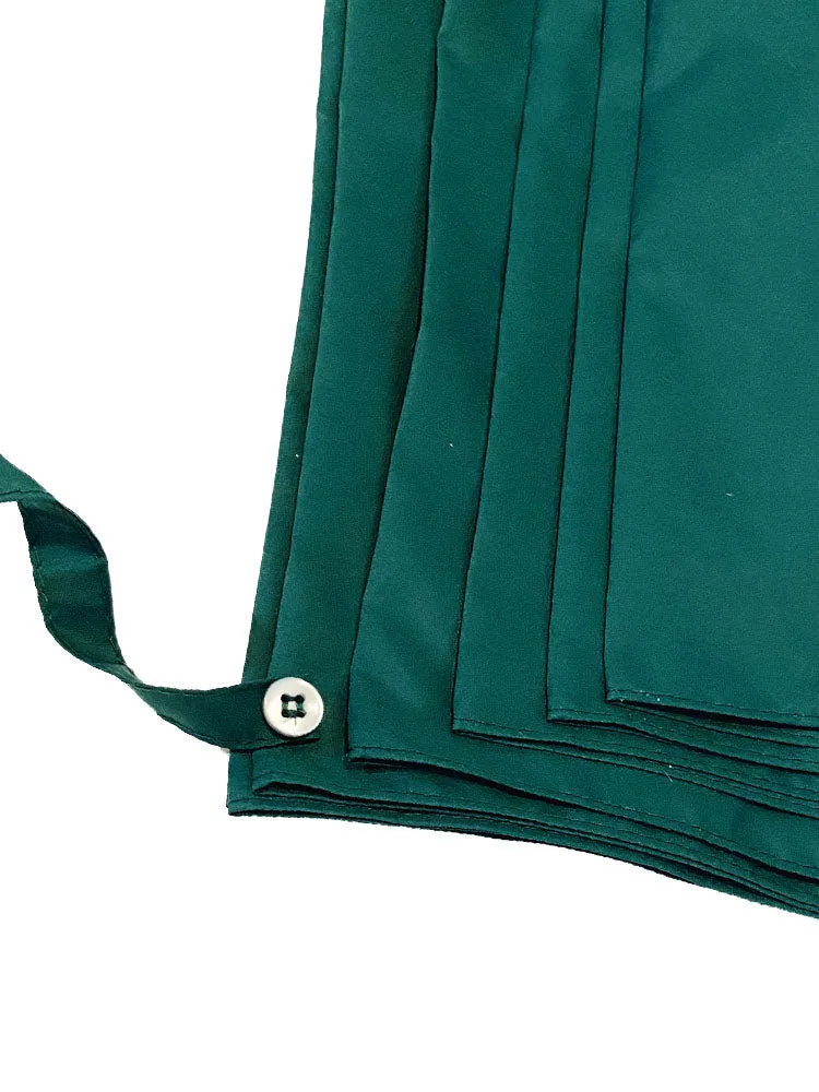 The Cotton® Polished Maple Handle Umbrella- Racing Green