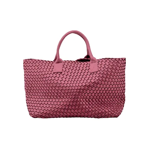 The Nicola Weave Tote Bag in burgundy