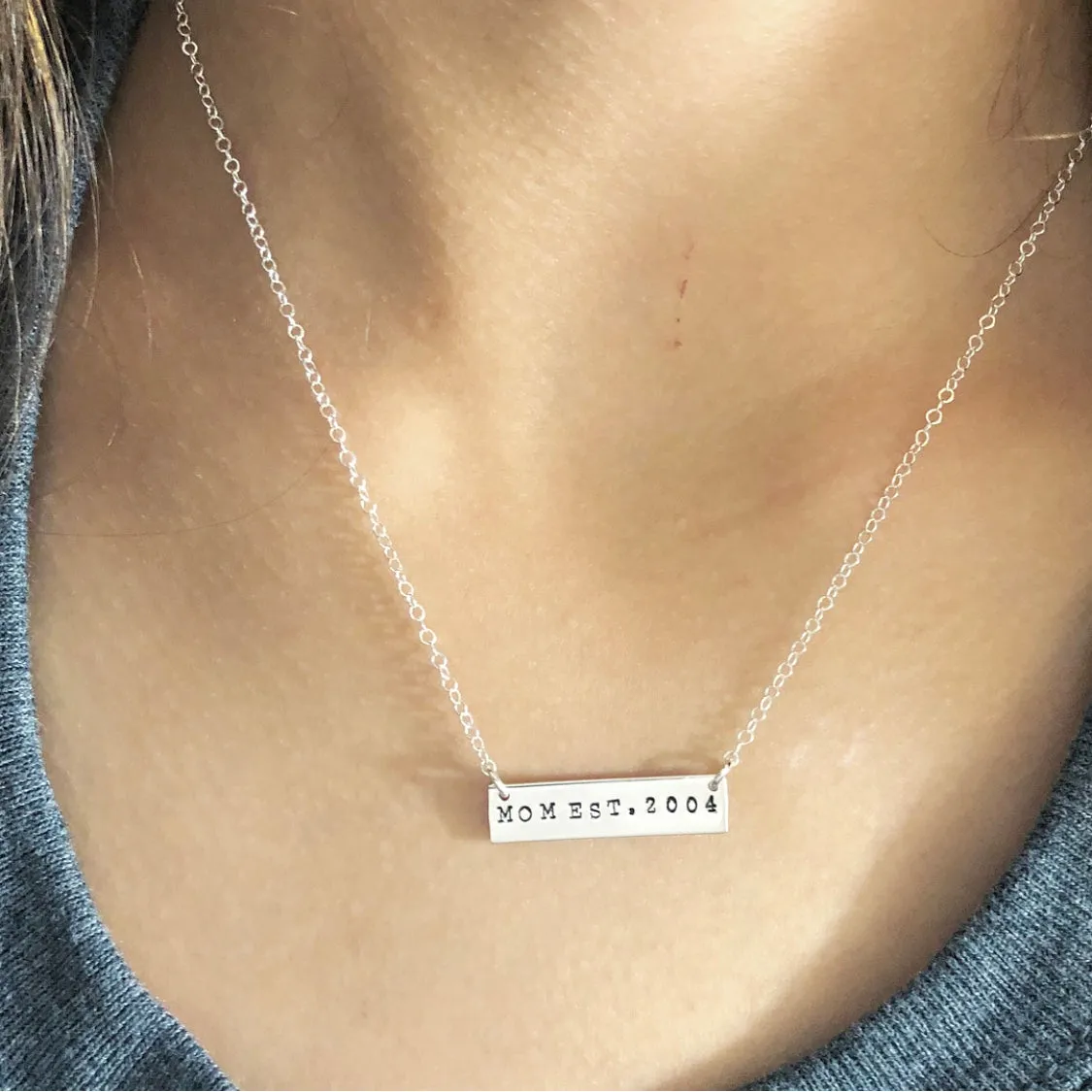 TINY BAR NECKLACE