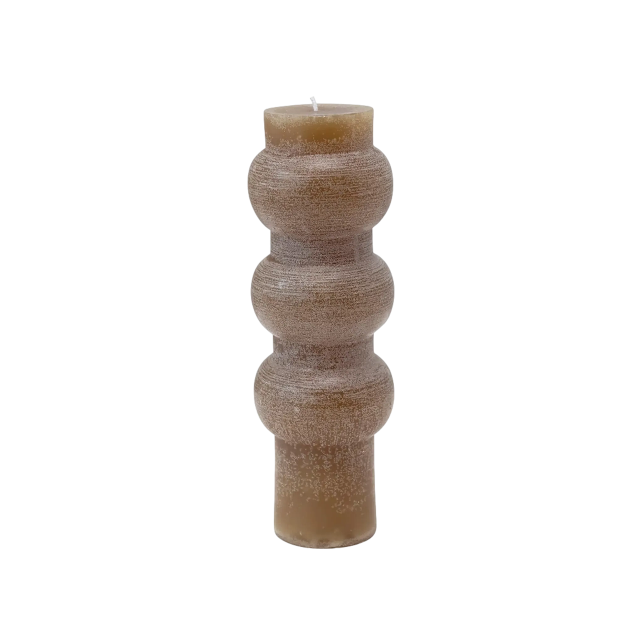 Totem Pillar Candle in Brown