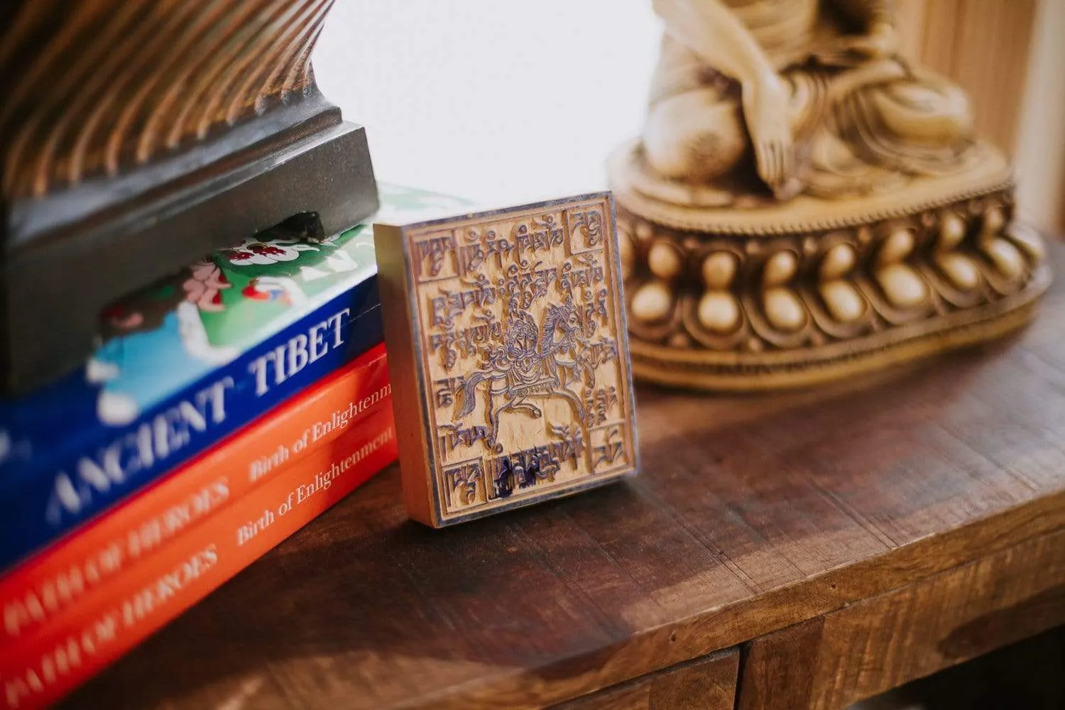 Traditional Windhorse Wood Print Block