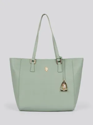 U.S. Polo Assn. Womens Jones Shopping Bag in Sage