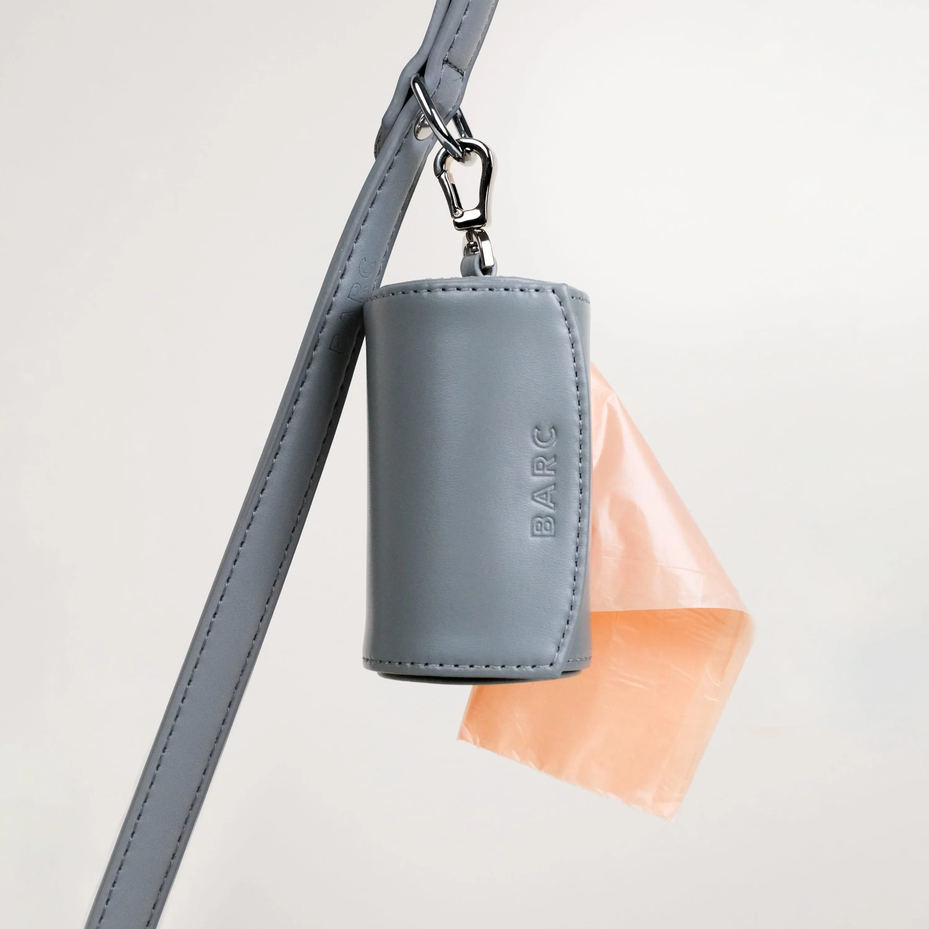 Vegan Leather Waste Bag Holder | Ash Grey