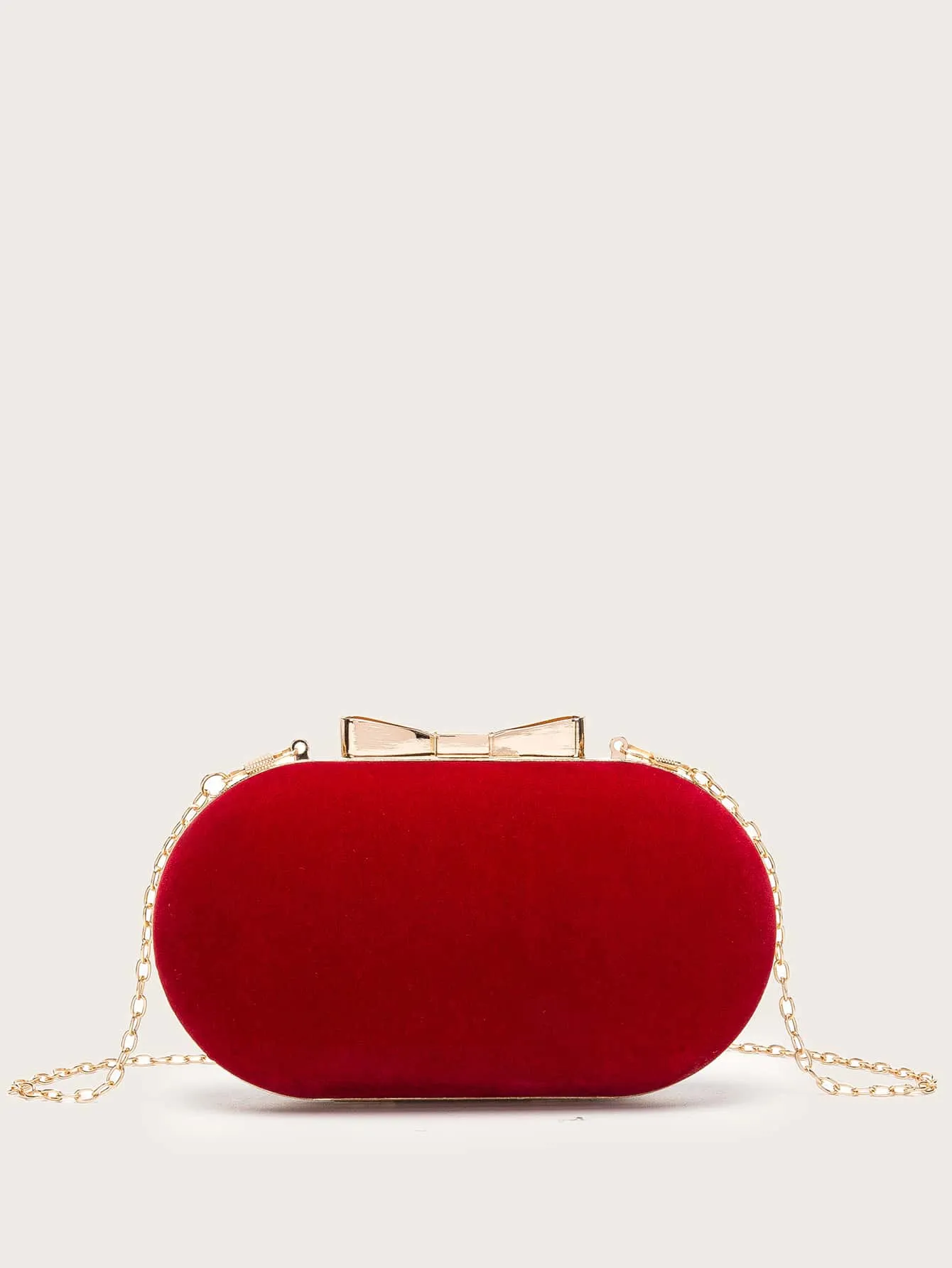 Velvet Box Clutch Bag