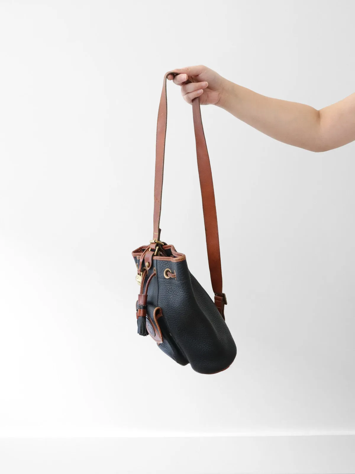 Vintage Dooney Bucket Sling Bag