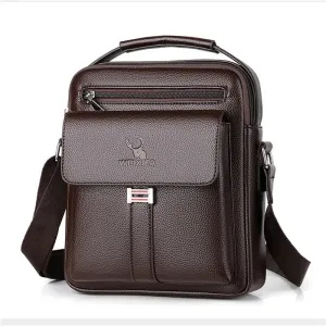 Vintage-Style Waterproof Men's Messenger Bag – Durable Crossbody Tote